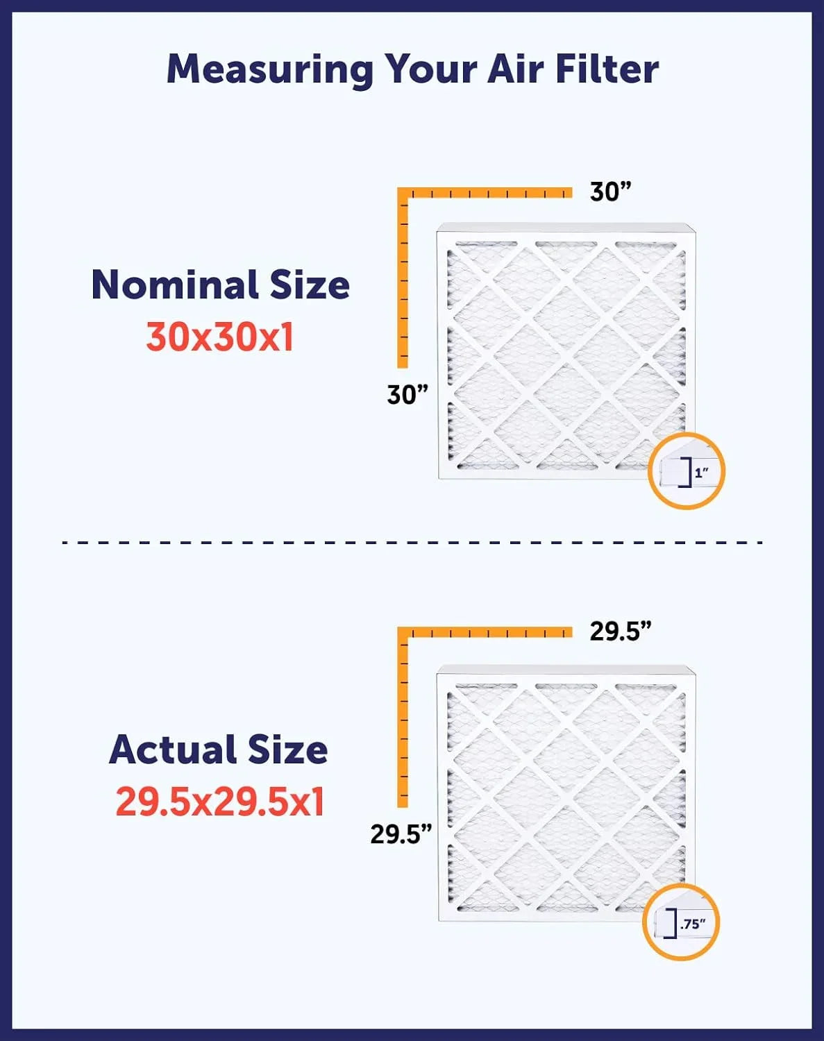Filter King 16x24x4 Air Filter | 5-PACK | MERV 8 HVAC Pleated A/C Furnace Filters | MADE IN USizeA | Actual Sizeize: 15.5 x 23.5 x 3.75"