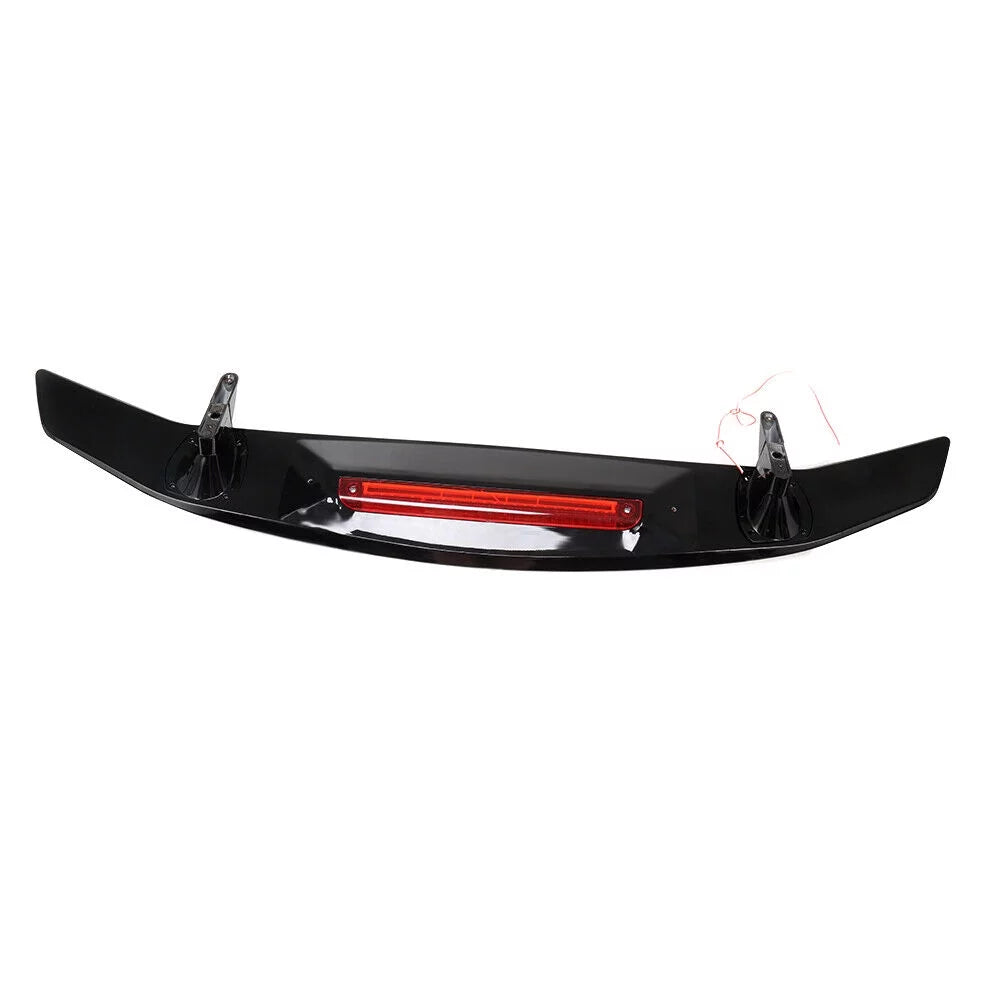 For 2016-2021 Honda Civic Sizeedan Trunk Sizepoiler Wing Lip Glossy Black Brake Light