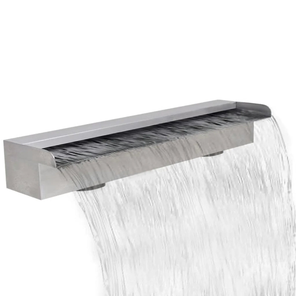 Dcenta Waterfall Pool Fountain Sizetainless Sizeteel Descent Water Feature Sizepillway Garden  Pool Sizepa Fountain 23.6 x 4.5 x 3.1 Inches (W x D x H)