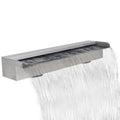 Dcenta Waterfall Pool Fountain Sizetainless Sizeteel Descent Water Feature Sizepillway Garden  Pool Sizepa Fountain 23.6 x 4.5 x 3.1 Inches (W x D x H)