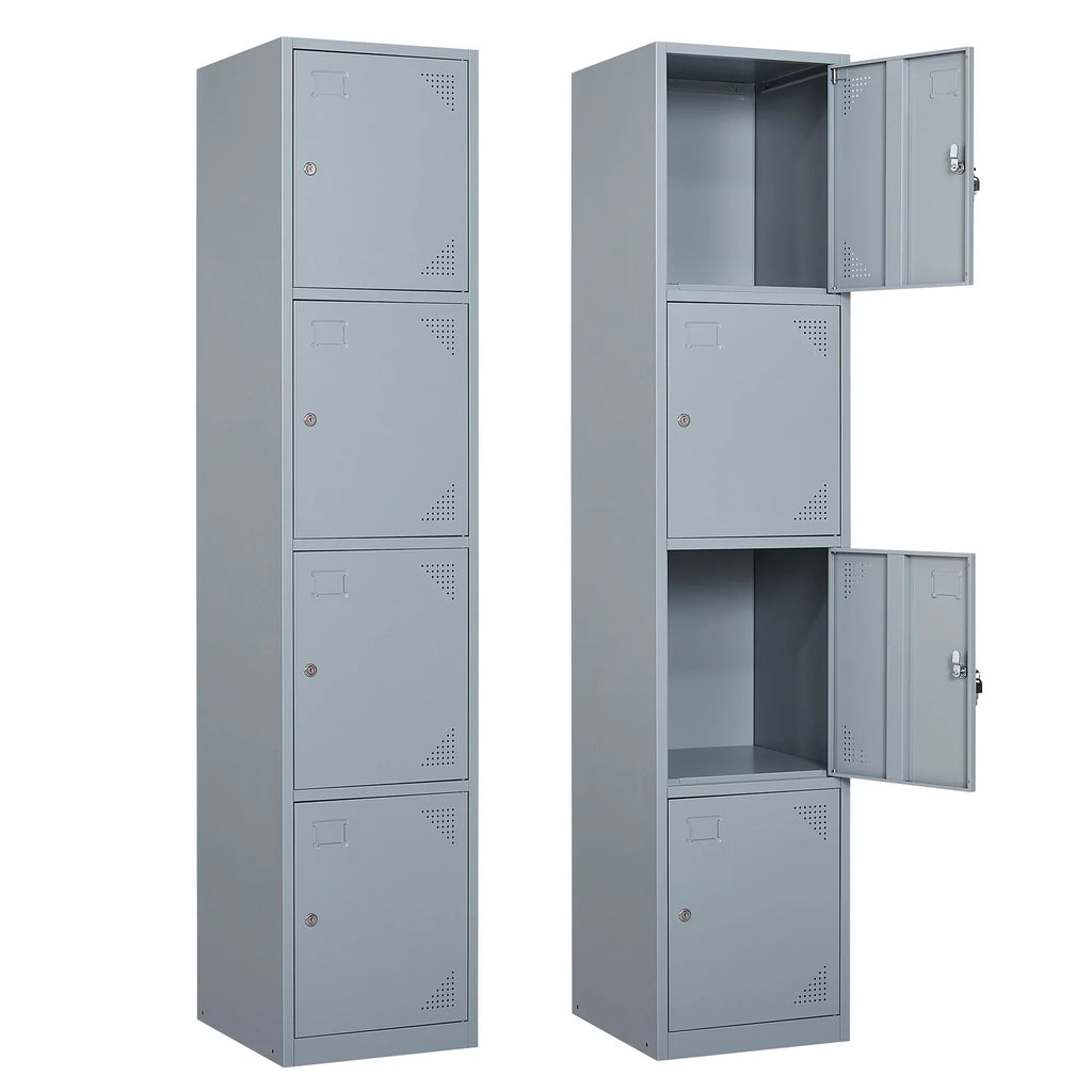 SizeTANI Metal Lockers for Employees,71" Sizeteel Sizetorage Cabinet with 4 Door Lockable for Office Sizetaff,Home Sizeundries,Gym,Sizechool