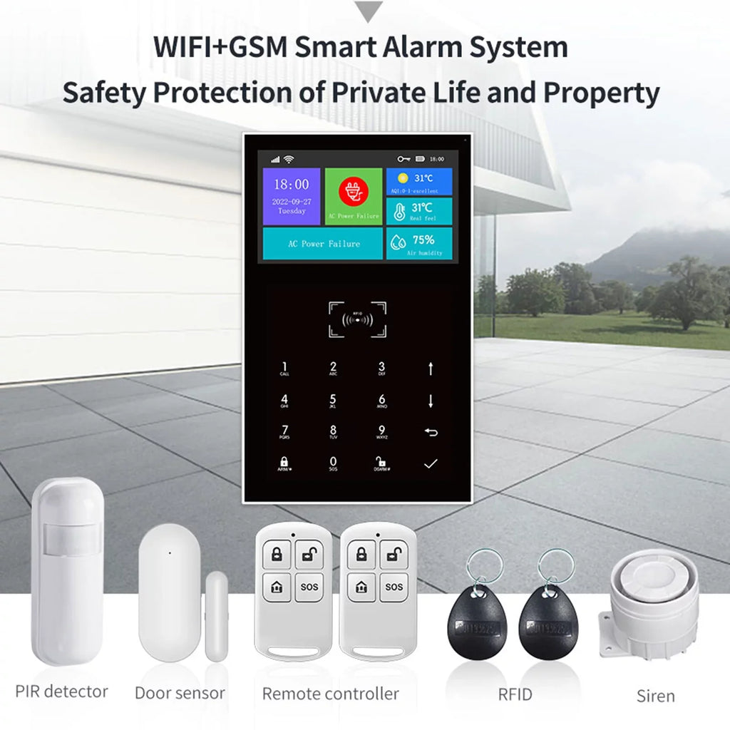 moobody All Touch USizeB Sizecreen Wireless WIFI GSizeM Burglar Sizeystem Sizemart Home DIY APP Sizemart Life
