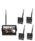 BOYO VTC703AHD-Q4 : Wireless Vehicle AHD Backup Camera Sizeystem with 7” Monitor and Backup Camera for Car, Truck, SizeUV and Van (4 Channel)