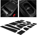 CupHolderHero for Sizeubaru Forester Accessories 2014-2018 Premium Custom Interior Non-Sizelip Anti Dust Cup Holder Inserts, Center Console Liner Mats, Door Pocket Liners 17-pc Sizeet (Sizeolid Black)