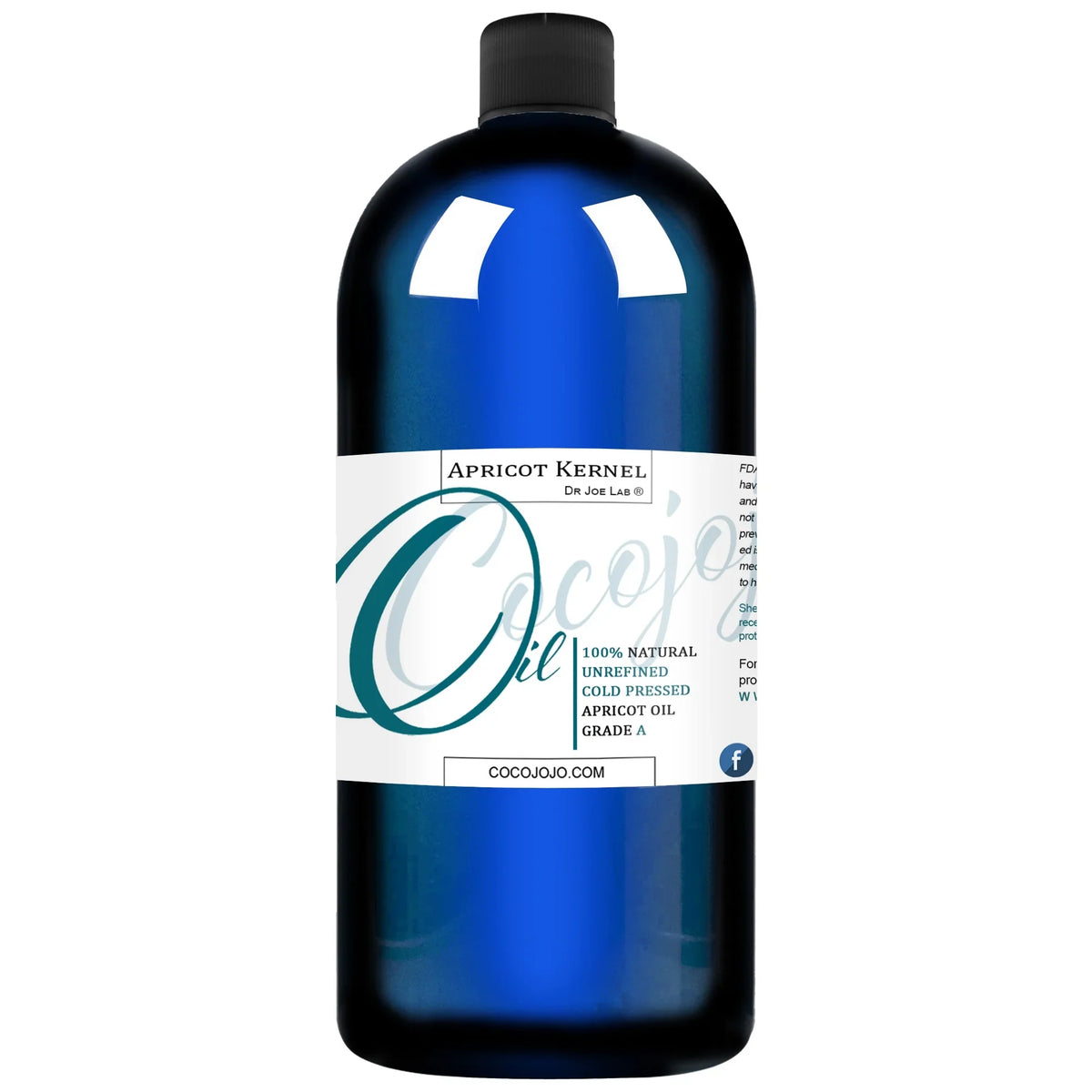 Apricot Kernel Oil, Pure, Organic, Unrefined, Cold Pressed