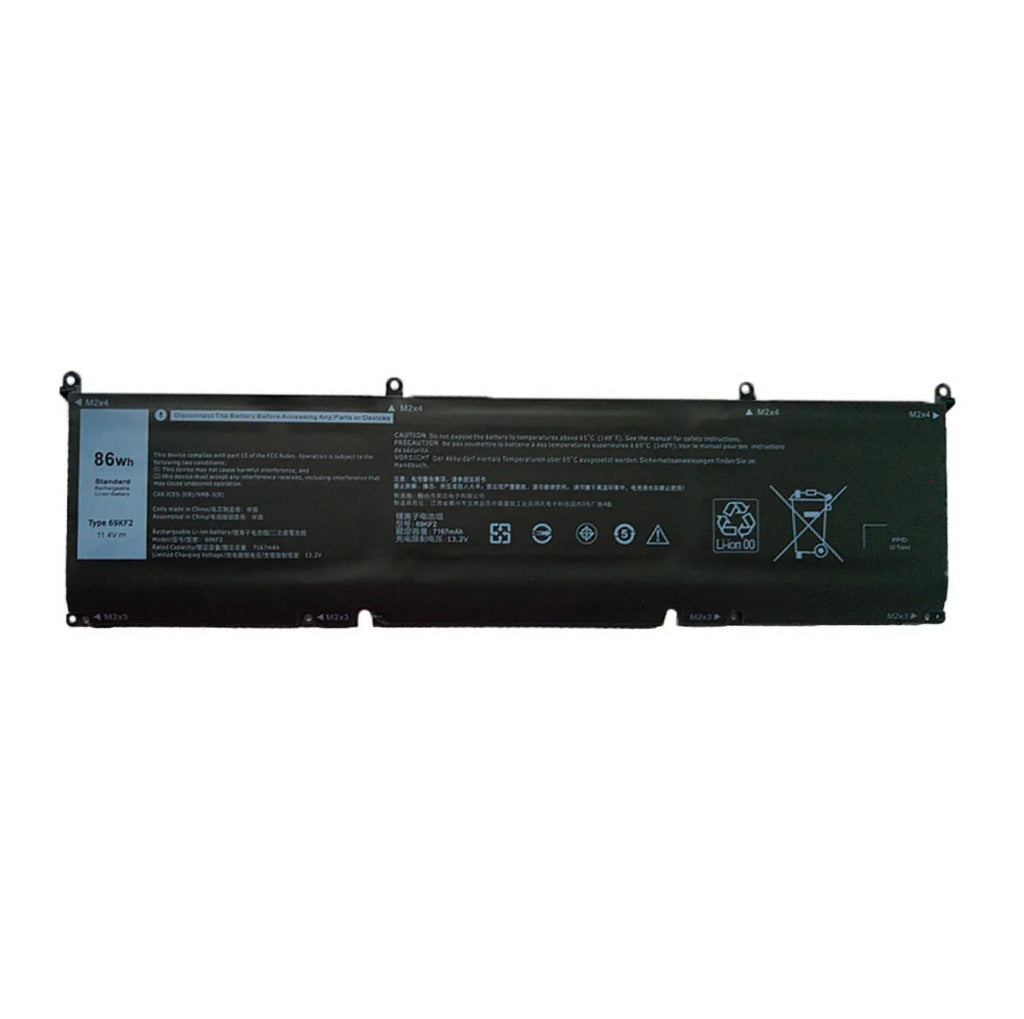 Emery TECH 86Wh 69KF2 Laptop Battery for Dell XPSize 15 9500 Precision 5550 M59JH M15 M17