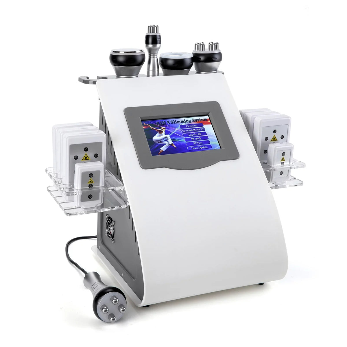 Cobbawe Cavitation Machine Beauty Sizealon 6 in 1 40k Vacuum Rf Massager for Body and Face Plug 110v