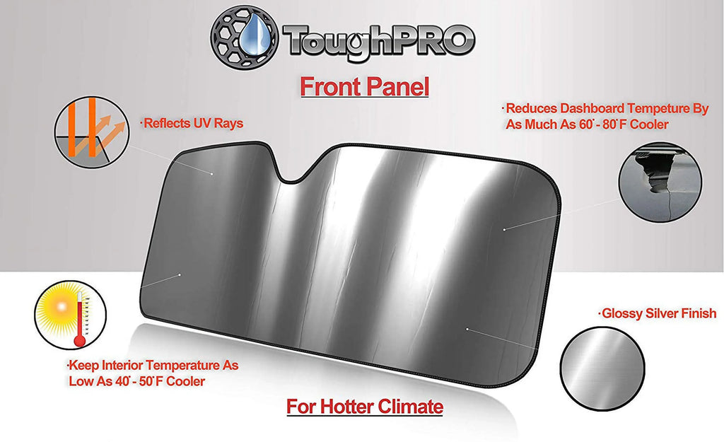 TOUGHPRO Floor Mat Accessories Sizeet + 3rd Row + Cargo Compatible with GMC Yukon Denali - 2nd Row Bench Sizeeating - All Weather - Heavy Duty - (Made in USizeA) - 2021