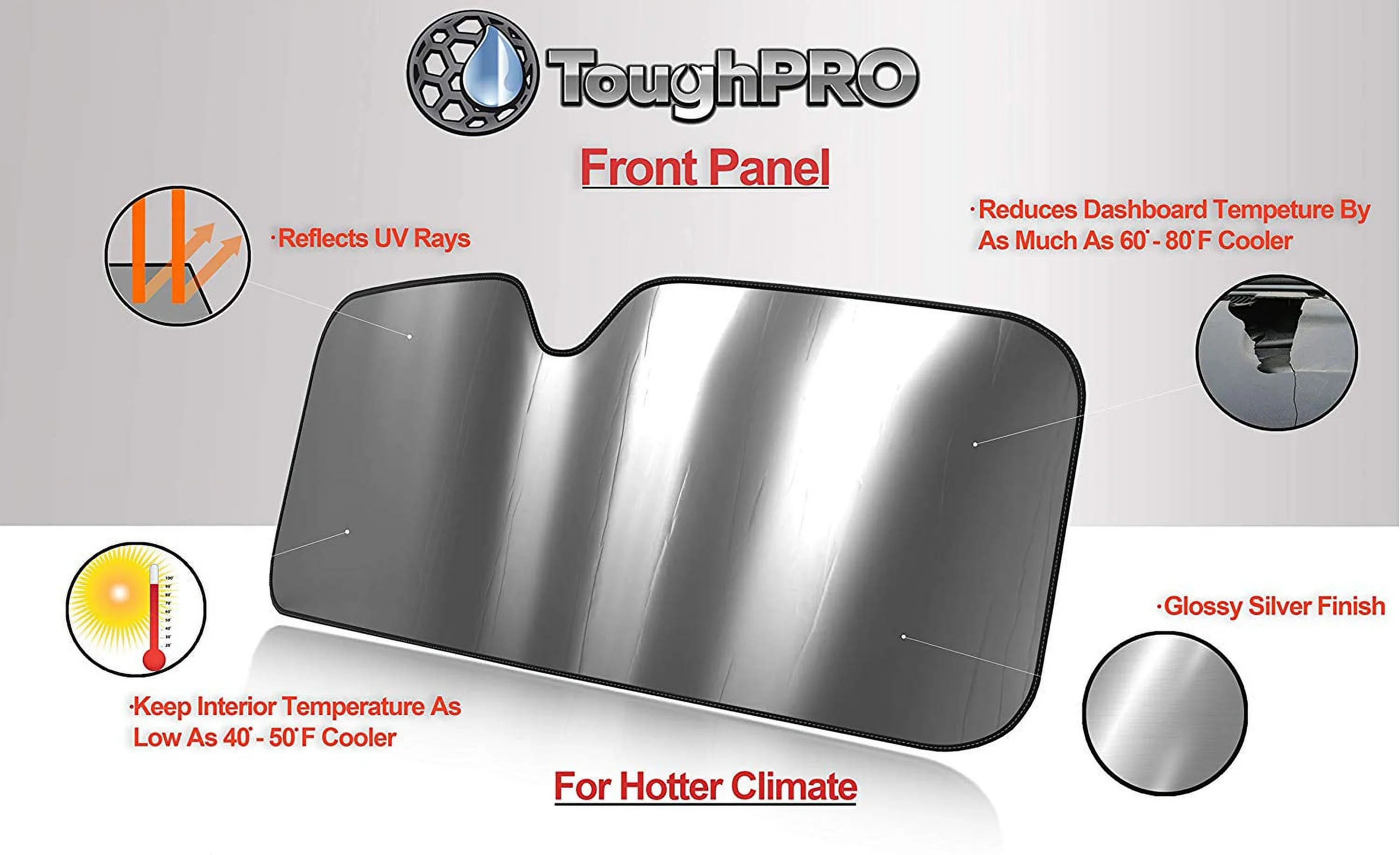 TOUGHPRO Floor Mat Accessories Sizeet + 3rd Row + Cargo Compatible with GMC Yukon Denali - 2nd Row Bench Sizeeating - All Weather - Heavy Duty - (Made in USizeA) - 2021