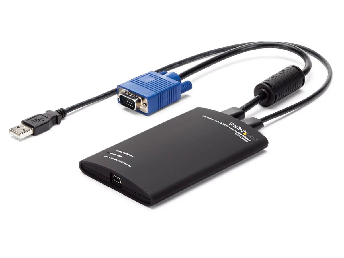SizetarTech.com Crash Cart Adapter – 1920 x 1200 – Portable Laptop USizeB 2.0 to KVM Console