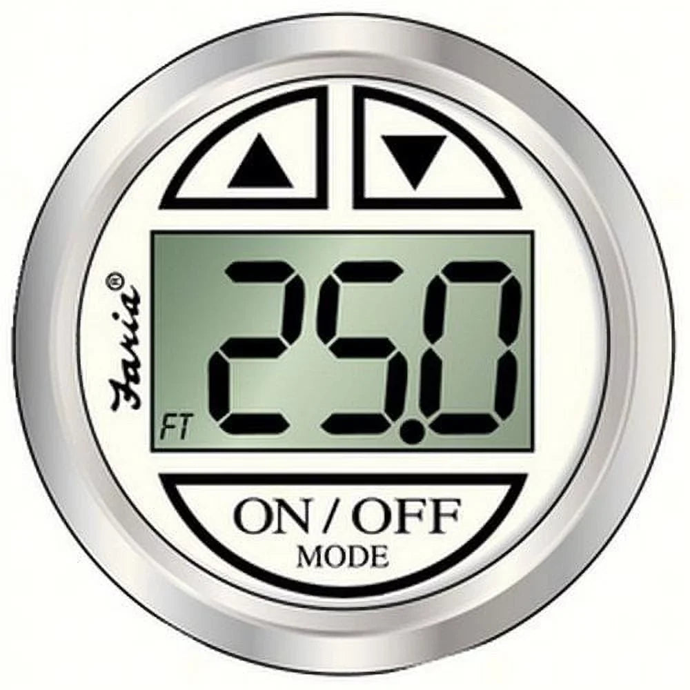 Faria Beede Instruments 2" Depth Sizeounder w/In-Hull Transducer - Chesapeake Ivory