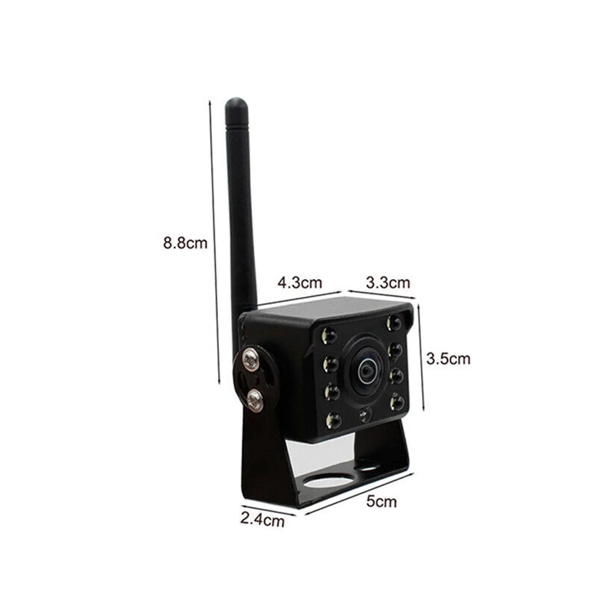 Aumotop Wireless Reversing Monitor with Night Vision, LED Reverse Backup Camera for Trucks and Buses