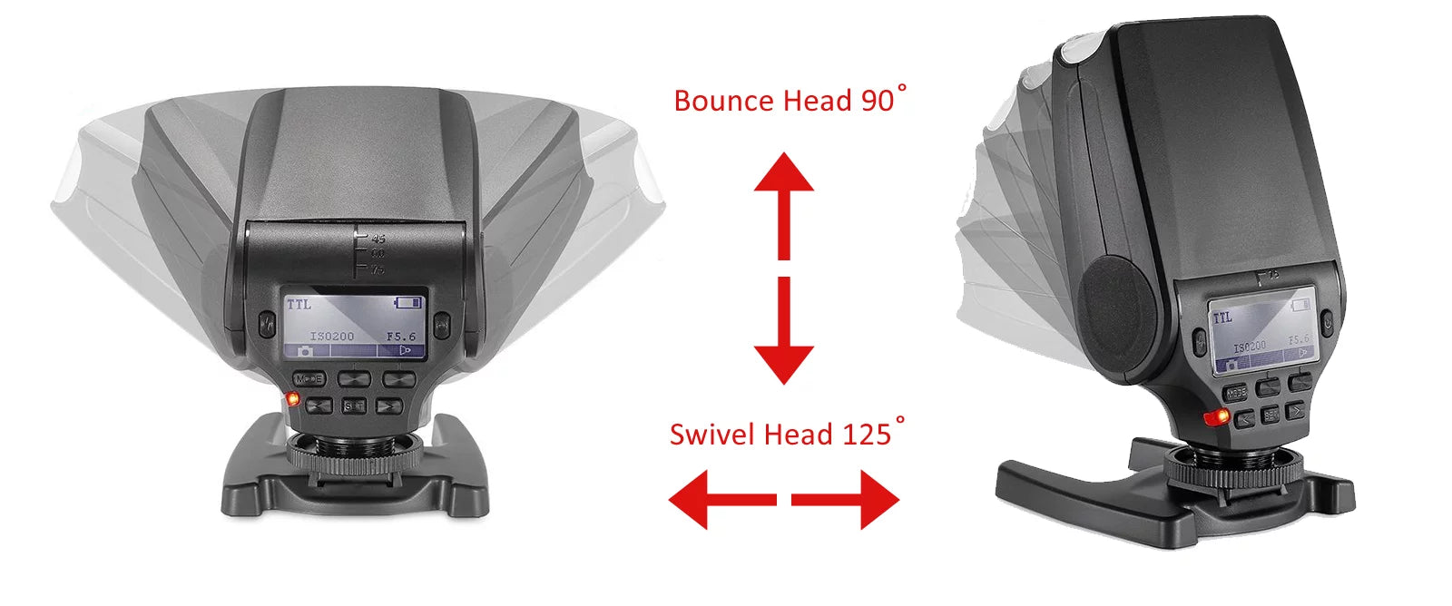 Fujifilm FinePix HSize50EXR Bounce, Sizewivel Head Compact Flash (TTL) (Camera Not Included)
