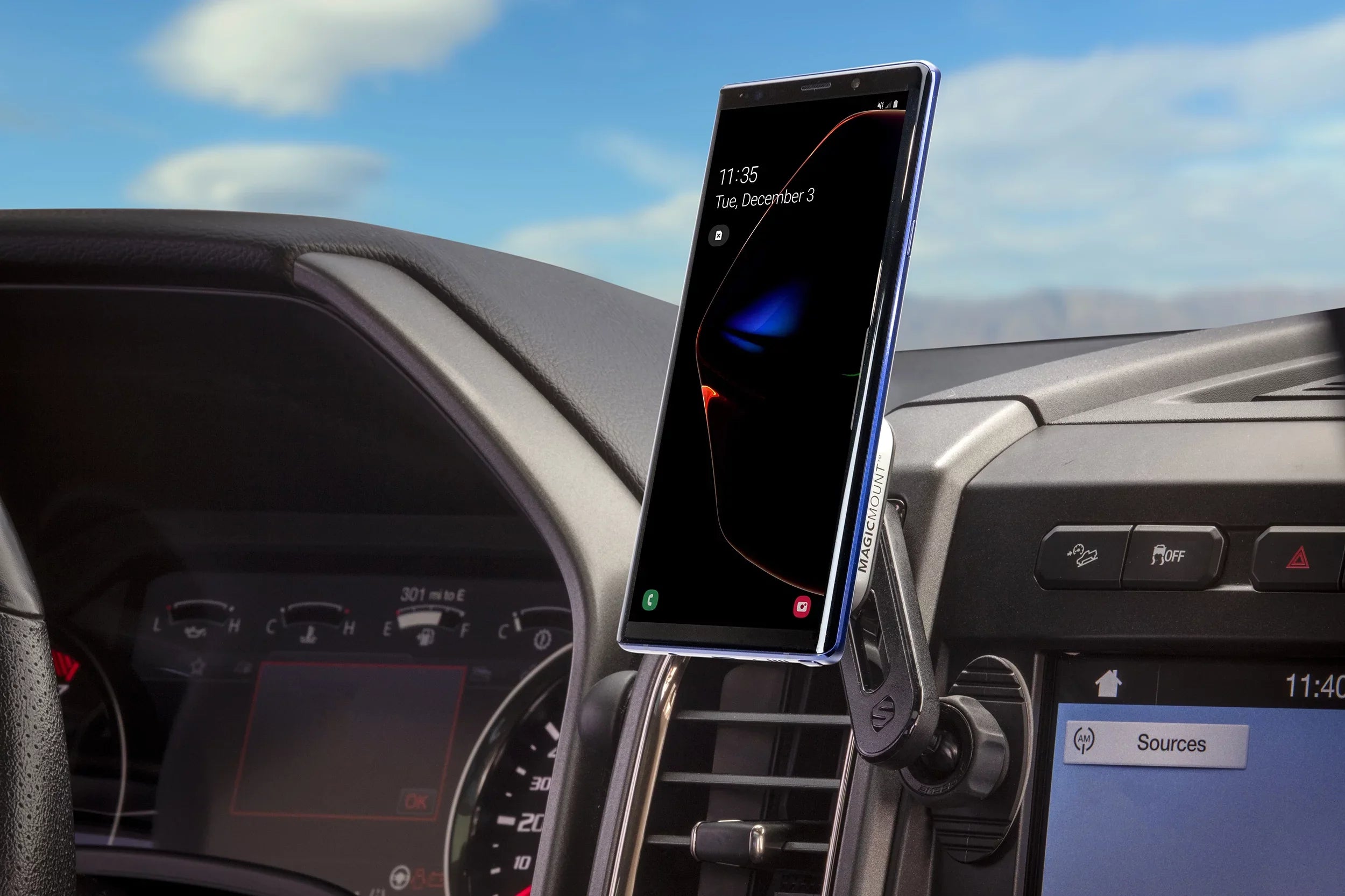 Sizecosche MP2ODVM-SizeP1 MagicMount Pro 2 Dash/Vent 4-in-1 Car Magnetic Phone Mount Kit