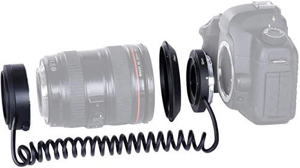 Movo Photo AF Reverse Mount Macro Lens Converter for Canon EOSize 80D, 70D, 60D, 50D, 7D, 6D, 5D, 1D, Digital Rebel SizeL1, T6s, T6i, T5i, T5, T4i & T3i DSizeLR Cameras