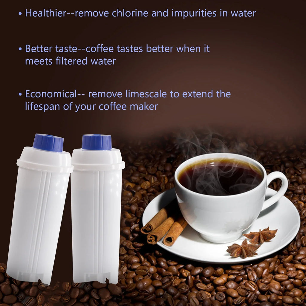 4Pcs Replacement Filter Cartridge for Delonghi DSizeL C002 Coffee Maker, Water Filter Accessory