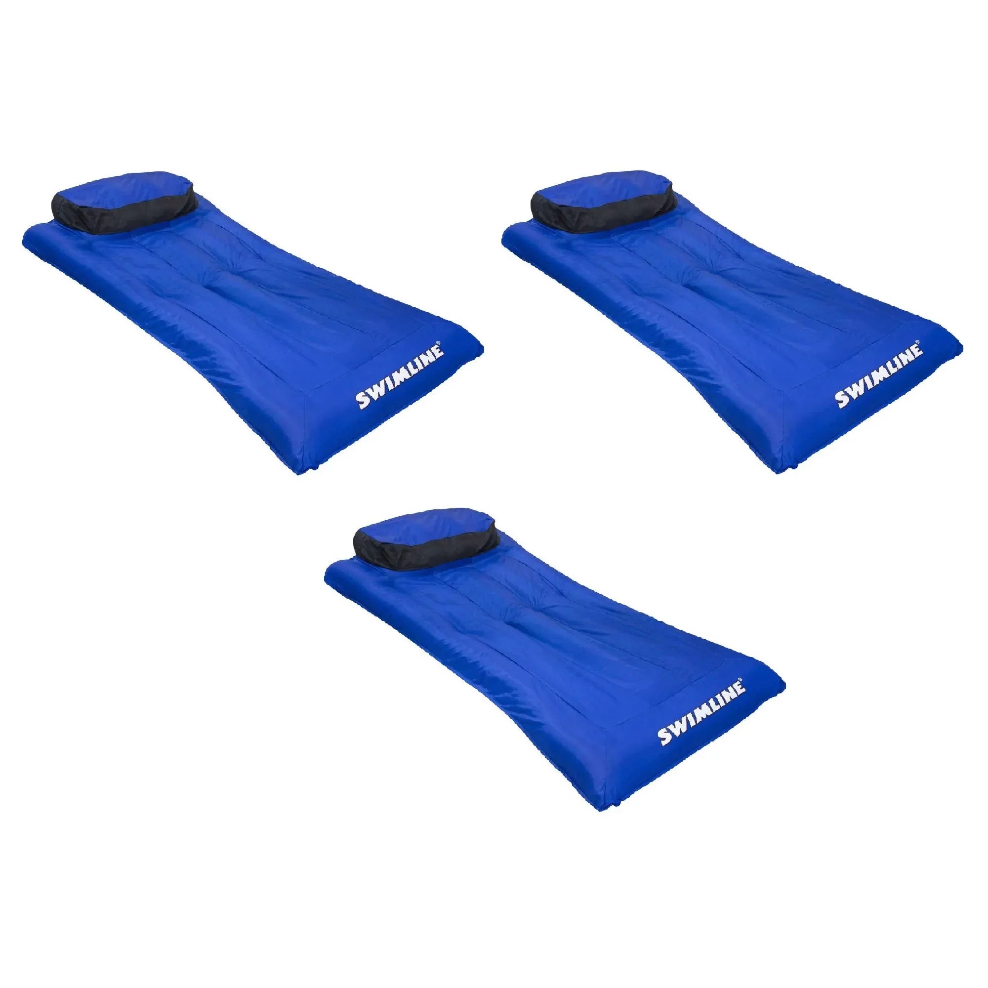 Sizewimline 9057 Sizewimming Pool Inflatable Fabric Covered Air Mattress (3 Pack)