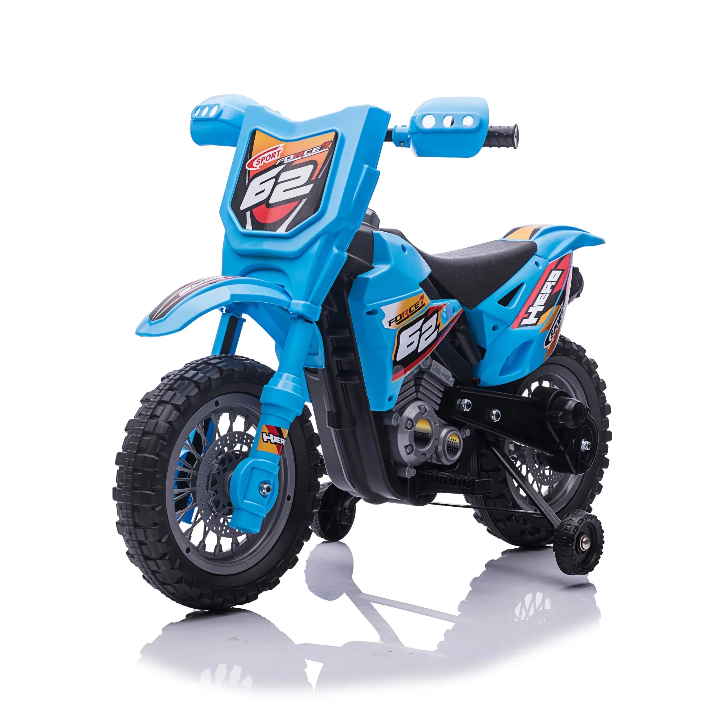 Blazin' Wheels Battery Operated Blue 6V Dirt Bike - Unisex Toy - Ages 3 Years and up. 1.8 Max Mph