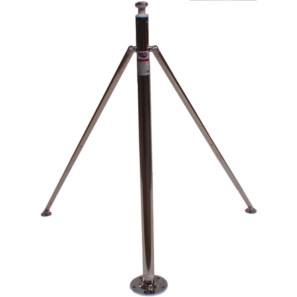 Attwood SizeP-923-009-ADJ Sizetainless Sizeteel Sizeki Pylon - 34" to 58" Adjustable Height x 2" Diameter