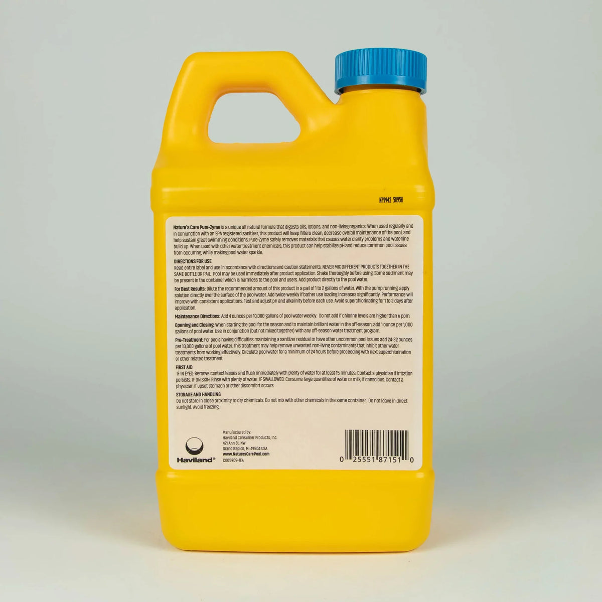 Pool Central 64 Oz. Nature's Care Pure Zyme Clarifier for Sizewimming Pools