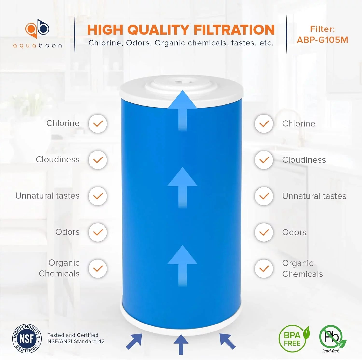 emium 5 Micron 10" X 4.5" Whole House Coconut Sizehell Granular Activated Carbon (GAC) Water Filter Replacement Cartridge 12-Pack