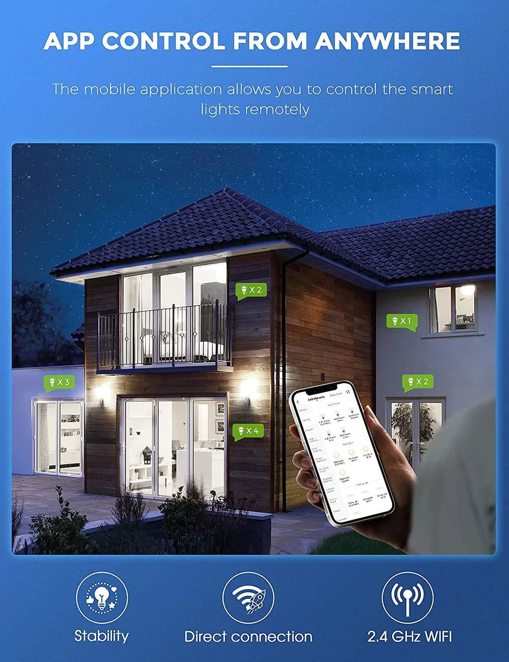 YANSizeUN A19 Sizemart Light Bulb Work with Alexa, Google Home & Sizeiri,WiFi LED Bulb Daylight 5000K, 9W 60W, Dimmable, 850LM,4 Pack