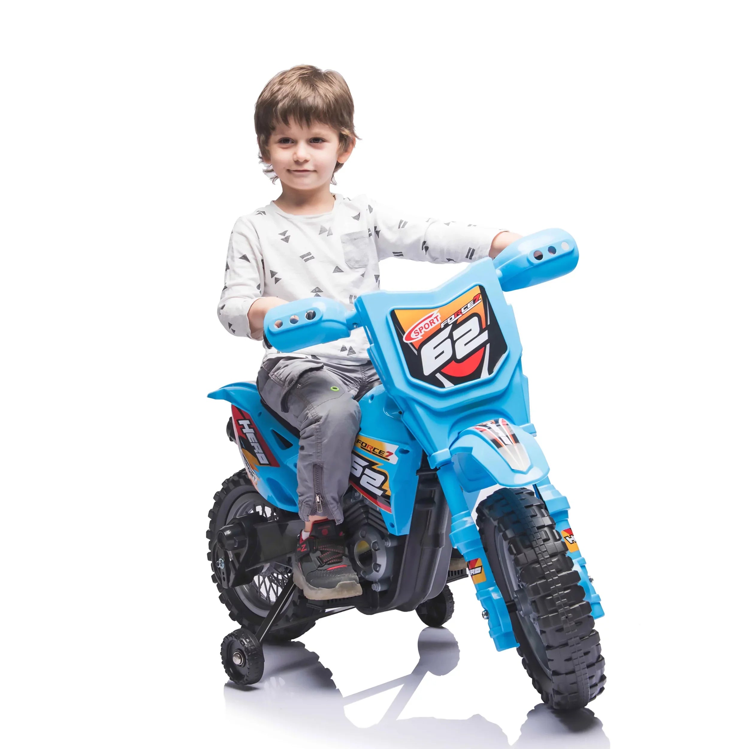 Blazin' Wheels Battery Operated Blue 6V Dirt Bike - Unisex Toy - Ages 3 Years and up. 1.8 Max Mph
