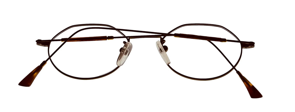 Bob Mackie Mens Antique Gold Tortoise Oval Eyewear Frame BM777 47mm