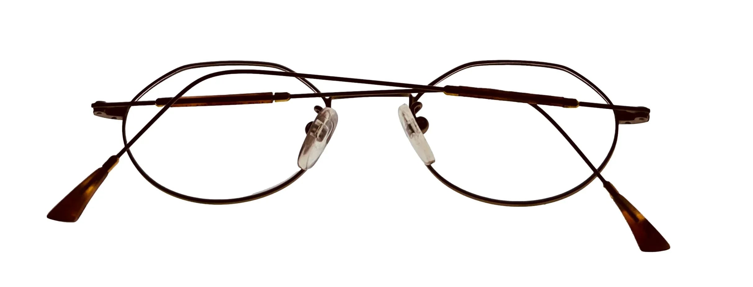 Bob Mackie Mens Antique Gold Tortoise Oval Eyewear Frame BM777 47mm