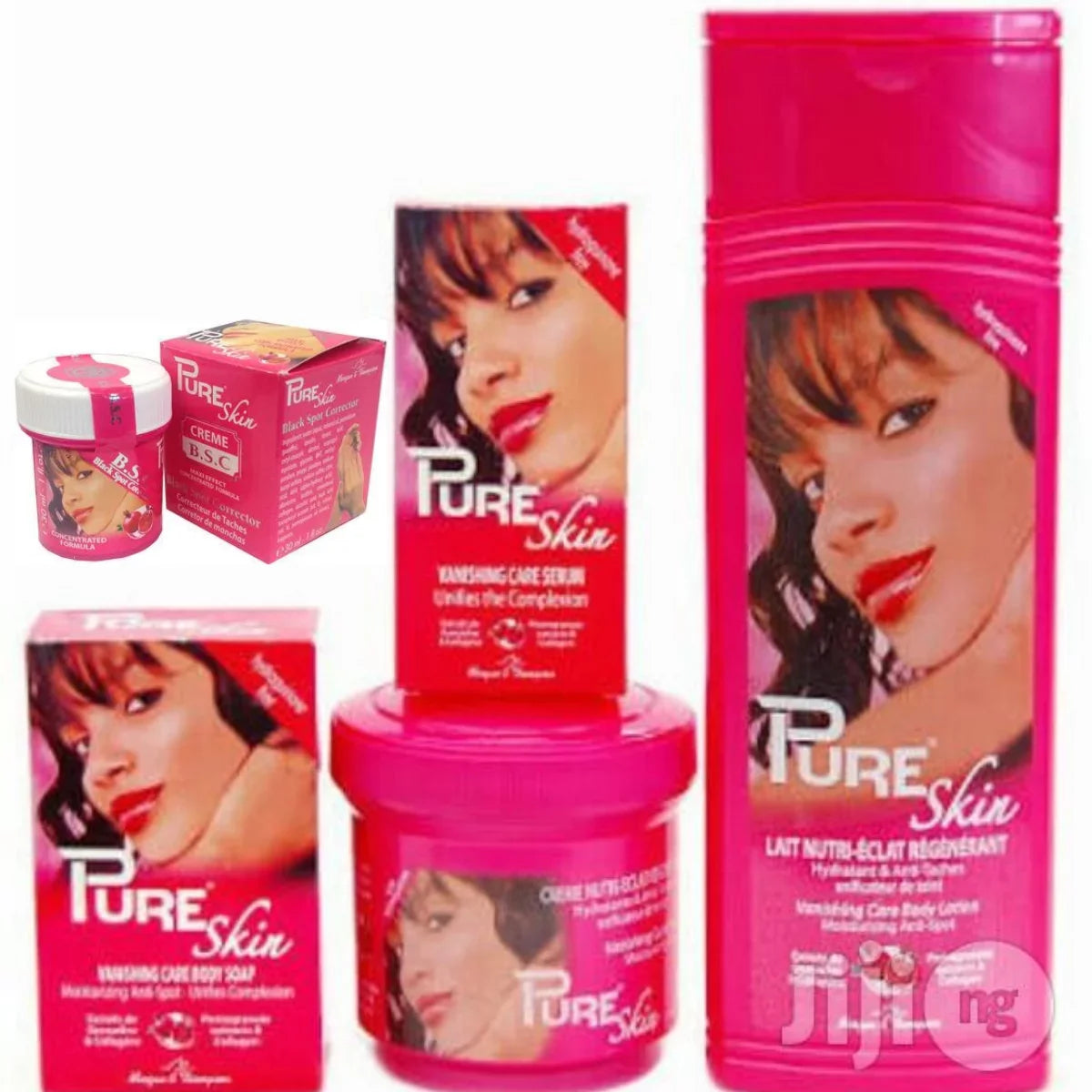 PURE SizeKIN Lotion, Cream, Sizeoap, Sizeerum, BSizeC Creme