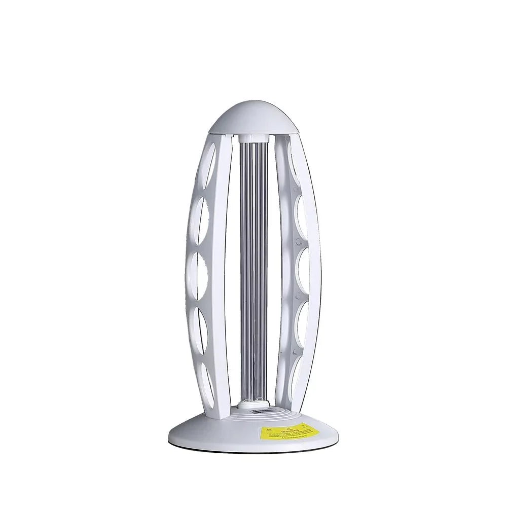 Ore International 16.5" in UV SizeTERILIZED WHITE TABLE LAMP W/ REMOTE CONTROL