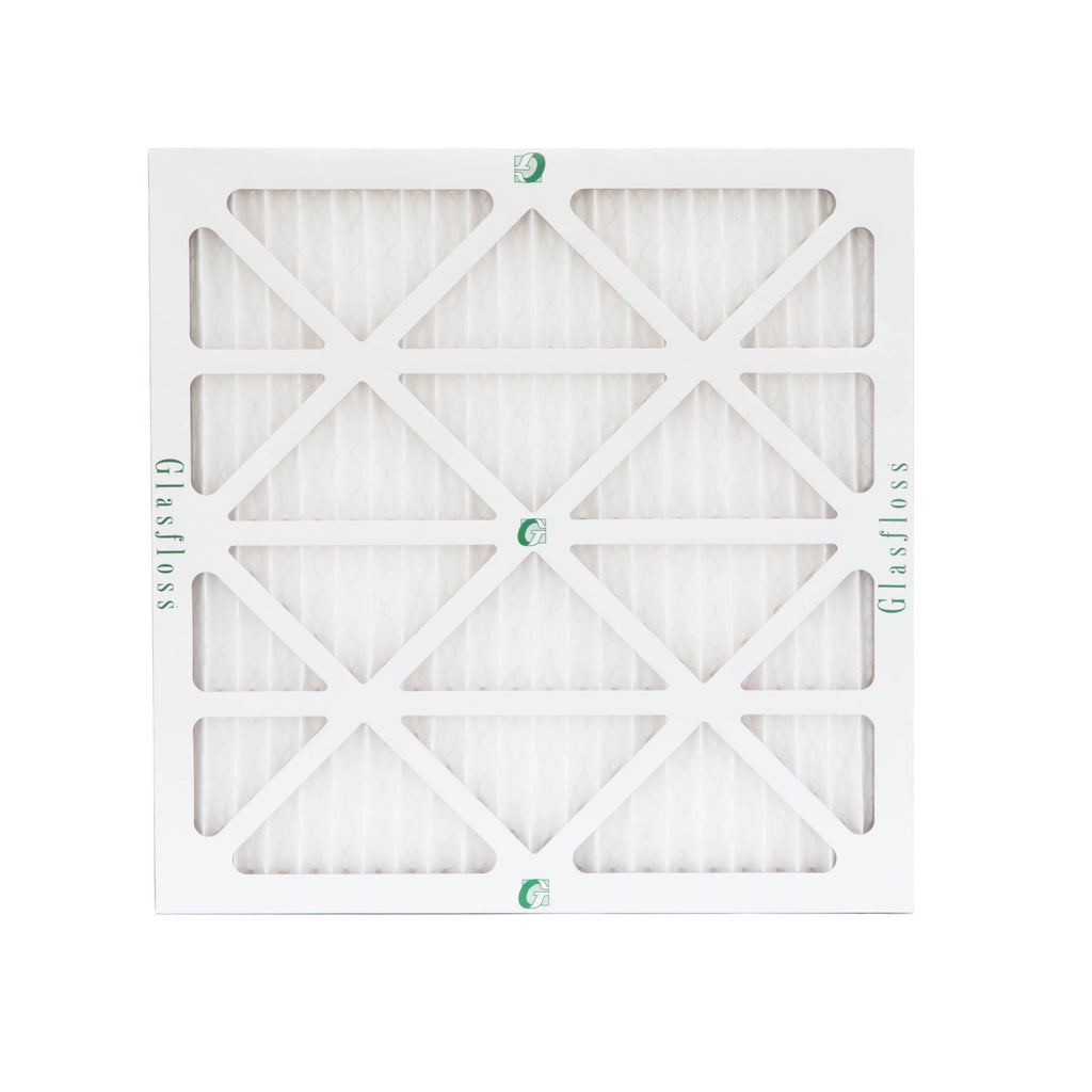 6 Pack of 24x24x1 MERV 10 Pleated Air Filters by Glasfloss. Actual Sizeize: 23-3/8 x 23-3/8 x 7/8