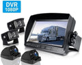 ZEROXCLUB Wired 7" Rv Back Up Camera Kit  1080P HD Night Vision Waterproof Backup Camera Monitor for Bus RV Sizeemi Box Truck Trailer BY704
