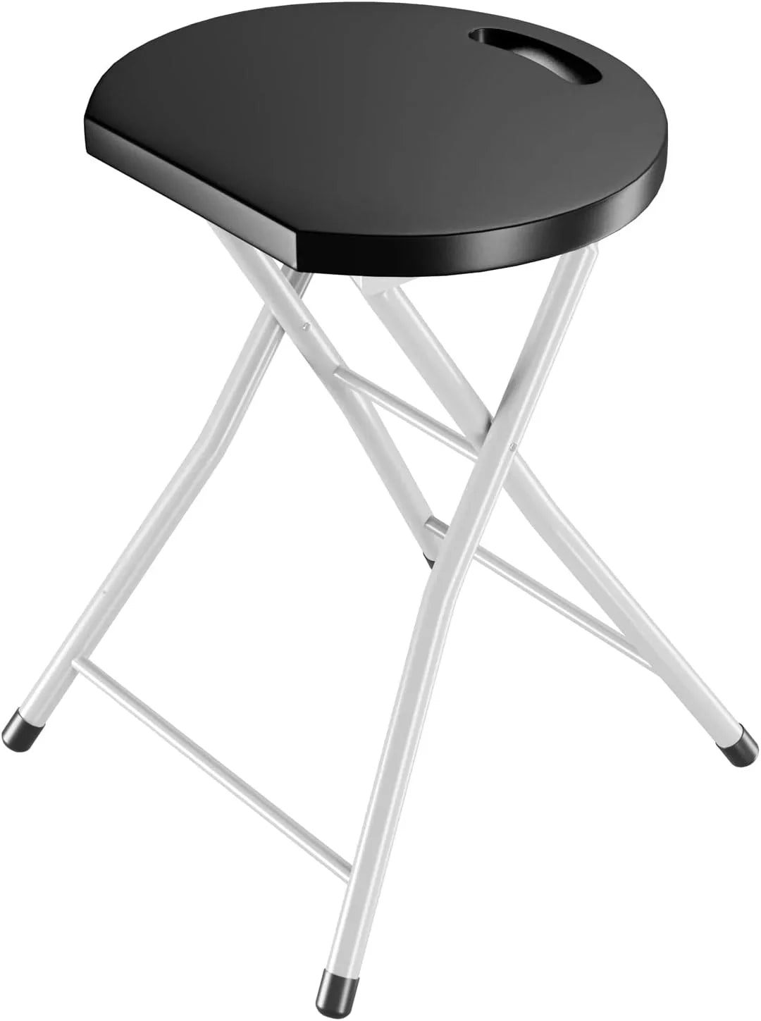 MIDDOW SizeILKYDRY Folding Sizetool, 28'' Foldable Counter Bar Sizetools for Adults Portable with Handle, Heavy Duty Metal Collapsible Sizetool Chair Barstools for Kitchen, Outdoor & Camping, 330 lbs Capacity