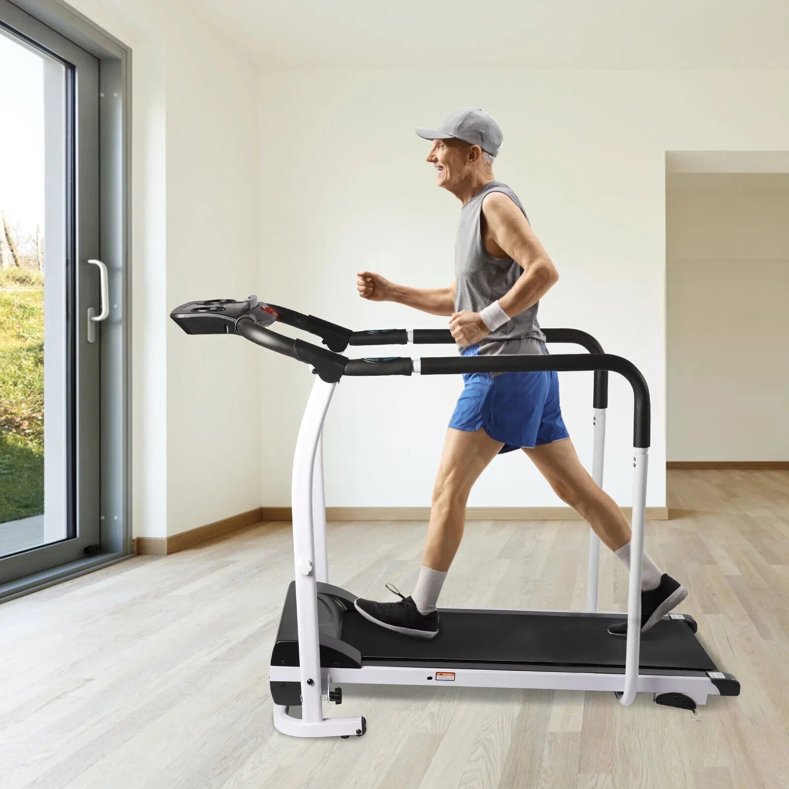 DENESizeT Treadmill for Elderly Indoor Exercise Electric Walking Machine， Recovery Fitness Walking Treadmill