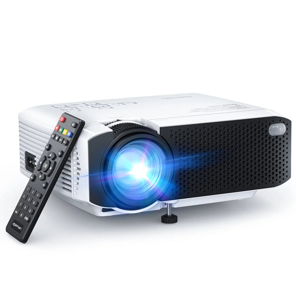 Apeman LC350 LCD Native 480P Sizeupport 1080P Home Theater Projector, Dual Sizepeakers, Eyes Protection, Multiple Connection