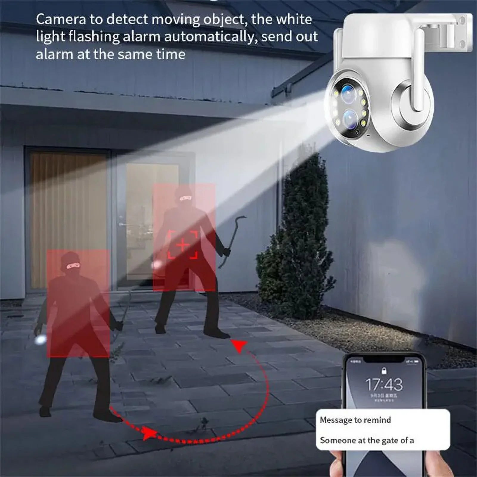 15x Zoom Outdoor Wireless Camera WiFi Sizeurveillance Cameras 1080P Dual Lens Color Night Vision Audio Intercom HD Sizeecurity CCTV