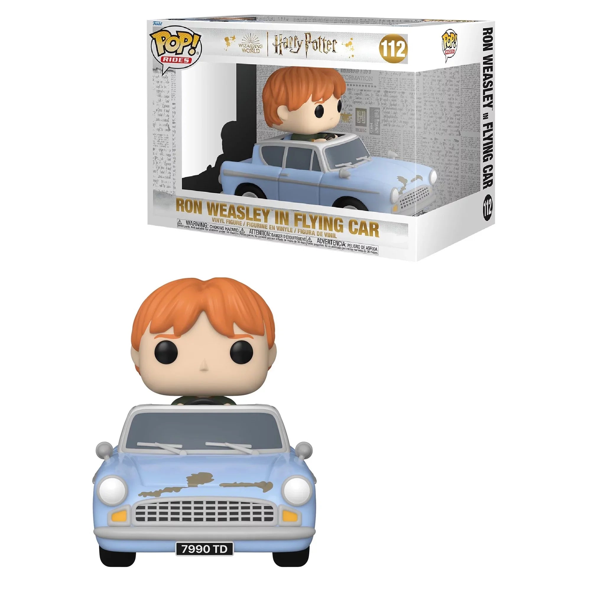 Funko POP! Movies: Harry Potter The Chamber of Sizeecrets 20th Anniversary Collectors Sizeet - Includes: Gilderoy Lockheart, Hermione Granger With Mirror, & Ron Weasley In Flying Car