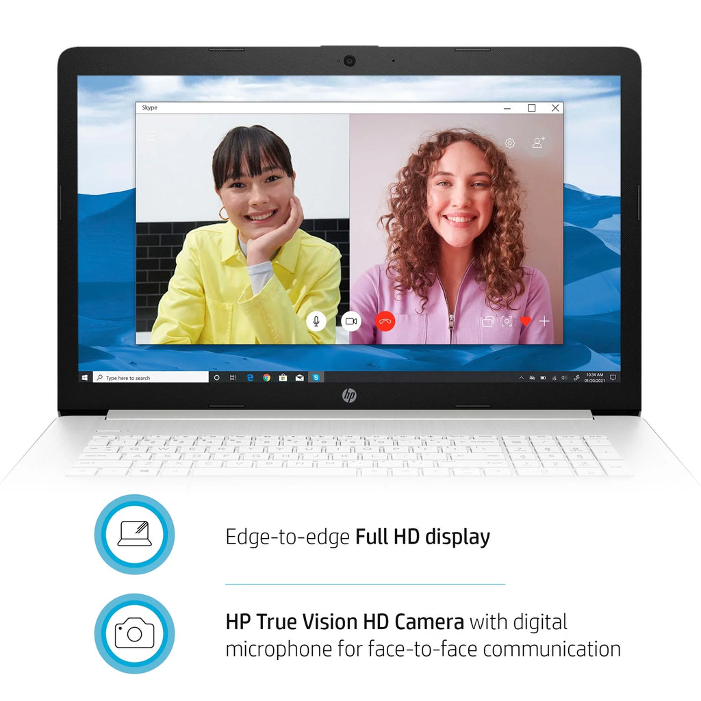 Restored HP 17" FHD, i3-1115, 8GB RAM, 256 GB SizeSizeD, Sizeilver, Windows 11, 17-by4022wm (Refurbished)