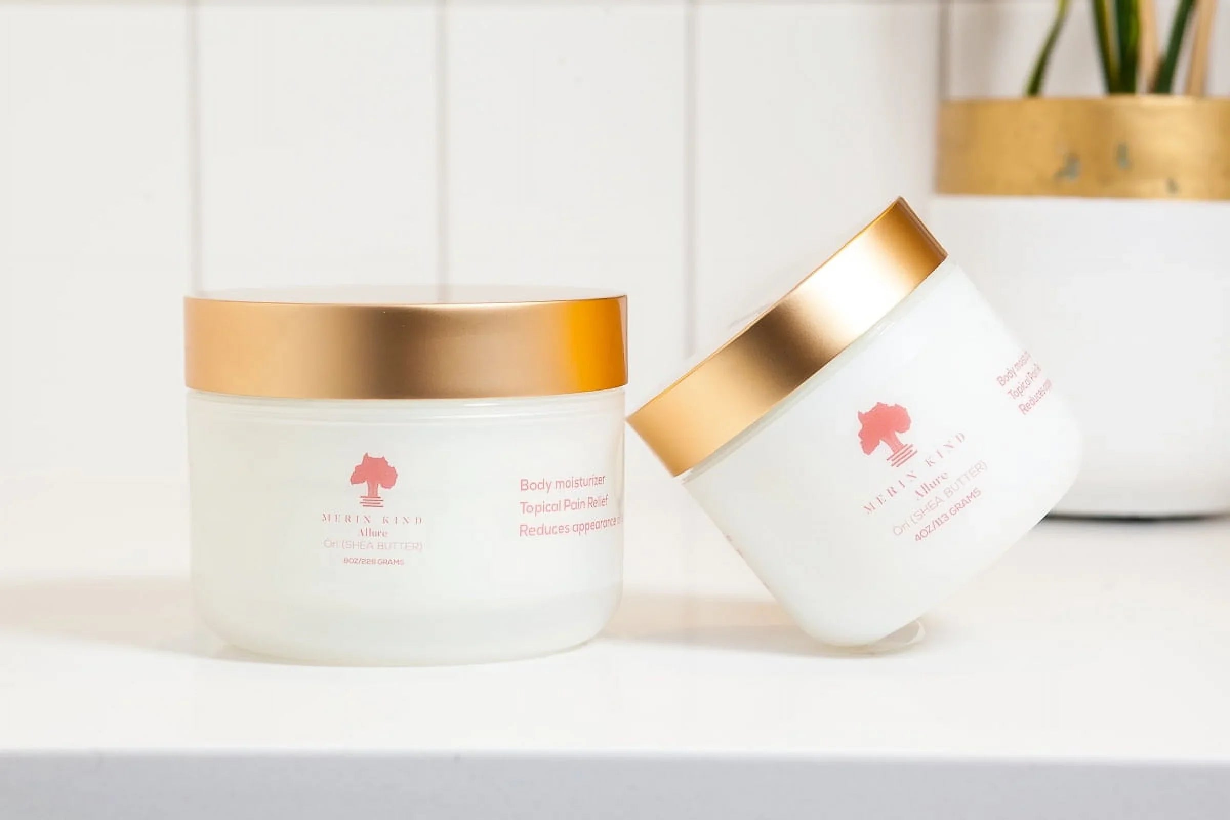 Merin Kind ALLURE Whipped Sizehea Body Butter -Sizekin and Hair (Blue Tansy Vanilla Orange, 8oz.)