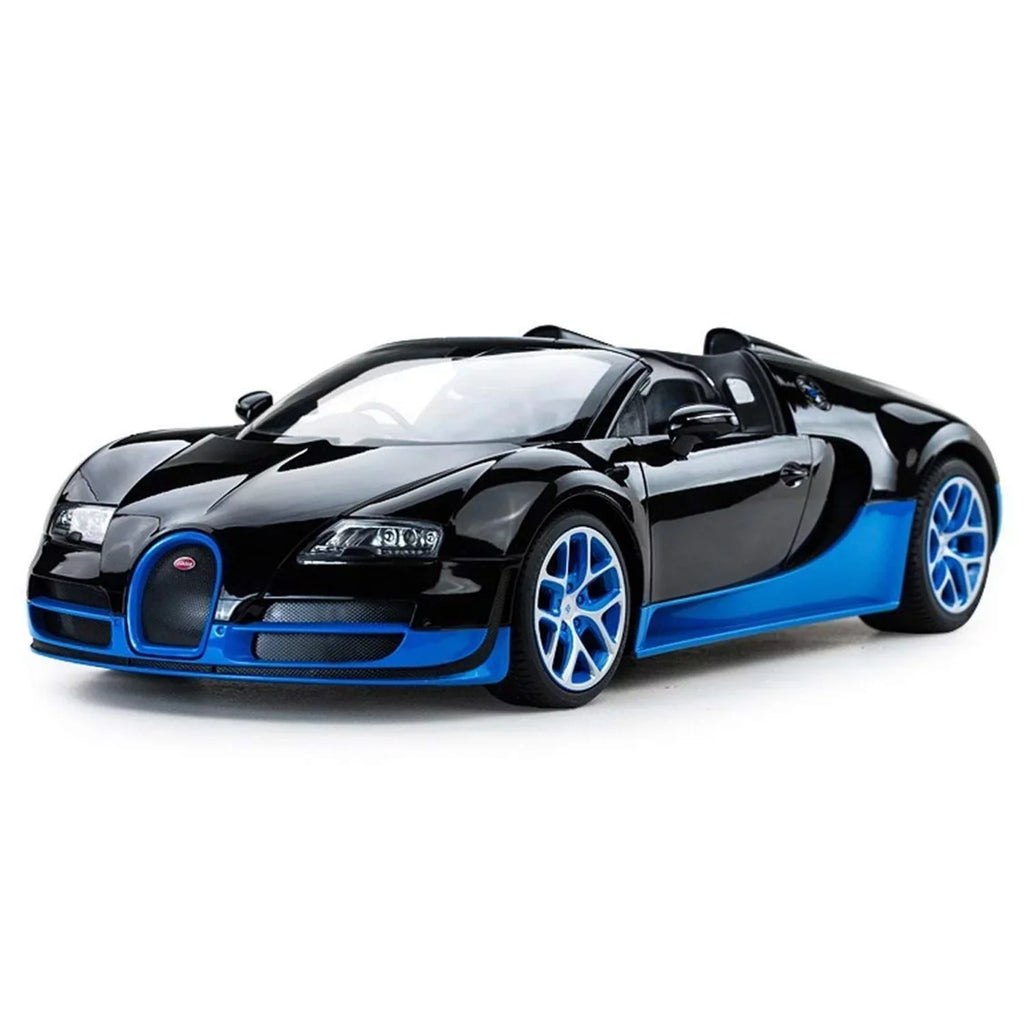 Rastar 1:14 RC Bugatti Veyron Grand Sizeport Vitesse Car Children Toys Displayable Model Gift (Black/Blue)