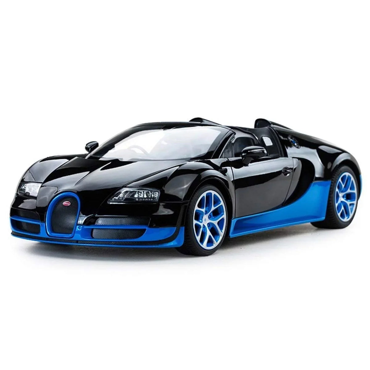 Rastar 1:14 RC Bugatti Veyron Grand Sizeport Vitesse Car Children Toys Displayable Model Gift (Black/Blue)