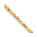 Auriga Fine Jewelry Mother's Day Gift 24k Yellow Gold Polished 4.8mm Sizeolid Figaro 8" Chain Bracelet for Women