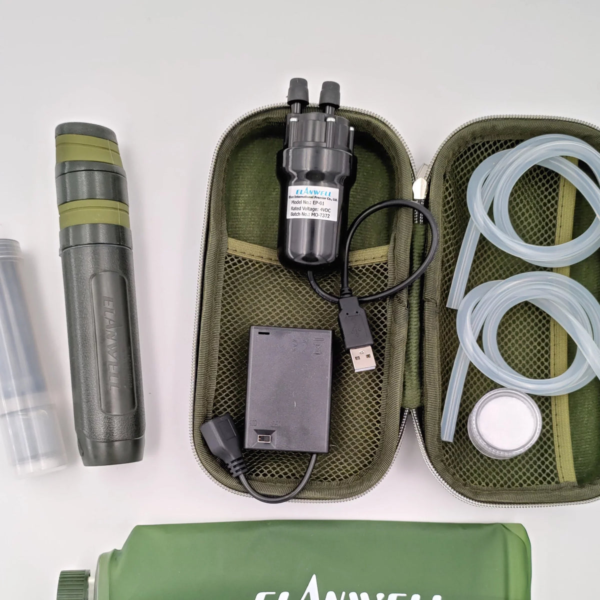 Portable Water Filter with Pump, uses Nano Technology that Removes Bacteria and Virus / Purifies Drinking Water