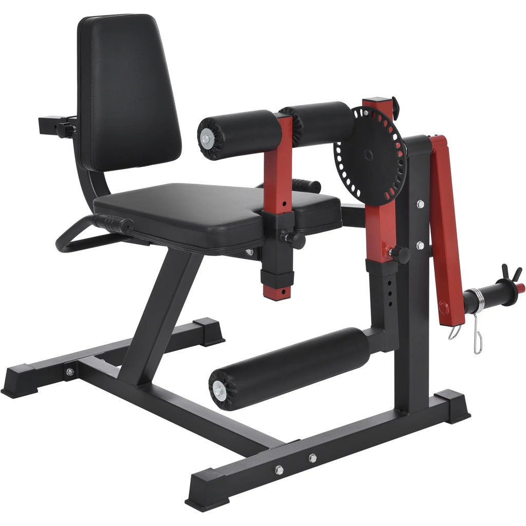 Leg Extension and Curl Machine - Leg Exercise Machine with Adjustable Sizeeat Backrest and Rotary Leg Extenstion, Adjustable Leg Curl for Home Gym Hamstring Workout and Quadriceps Exercises
