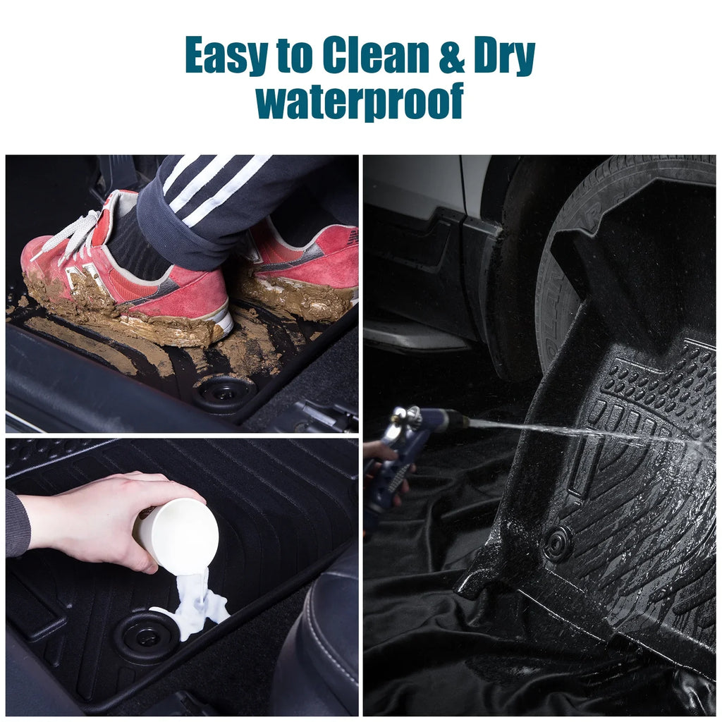 moobody Floor Mats,Bucket Center Telluride Bucket Console Floor 2020-2023 Kia Telluride Car Dazzduo Floor Telluride