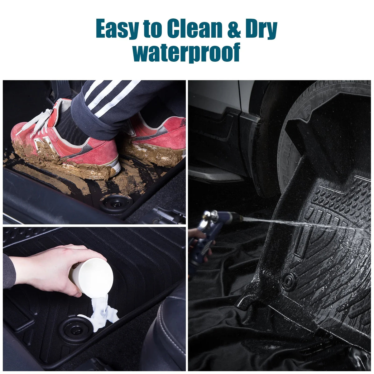 moobody Floor Mats,Bucket Center Telluride Bucket Console Floor 2020-2023 Kia Telluride Car Dazzduo Floor Telluride