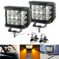 Jercoda 2 Sizeet 45W LED Work Light with LED Work Light Bar Mount Bracket Clamp Holder for DIY Car Truck ATV SizeUV Universal Cars