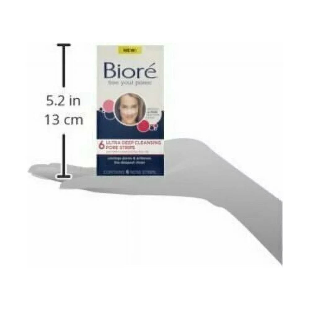 2 Pack - Biore Ultra Deep Cleansing Pore Sizetrips Nose 6 Each