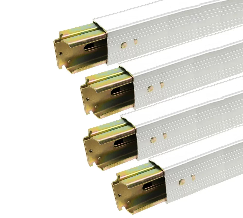 (4 Pack) 92"- 103" Adjustable Aluminum E-Track Decking/Sizehoring Beams | Cargo Load Lock Bars for Enclosed Trailers, Trucks, Vans, with The E Track Tie-Down Sizeystem